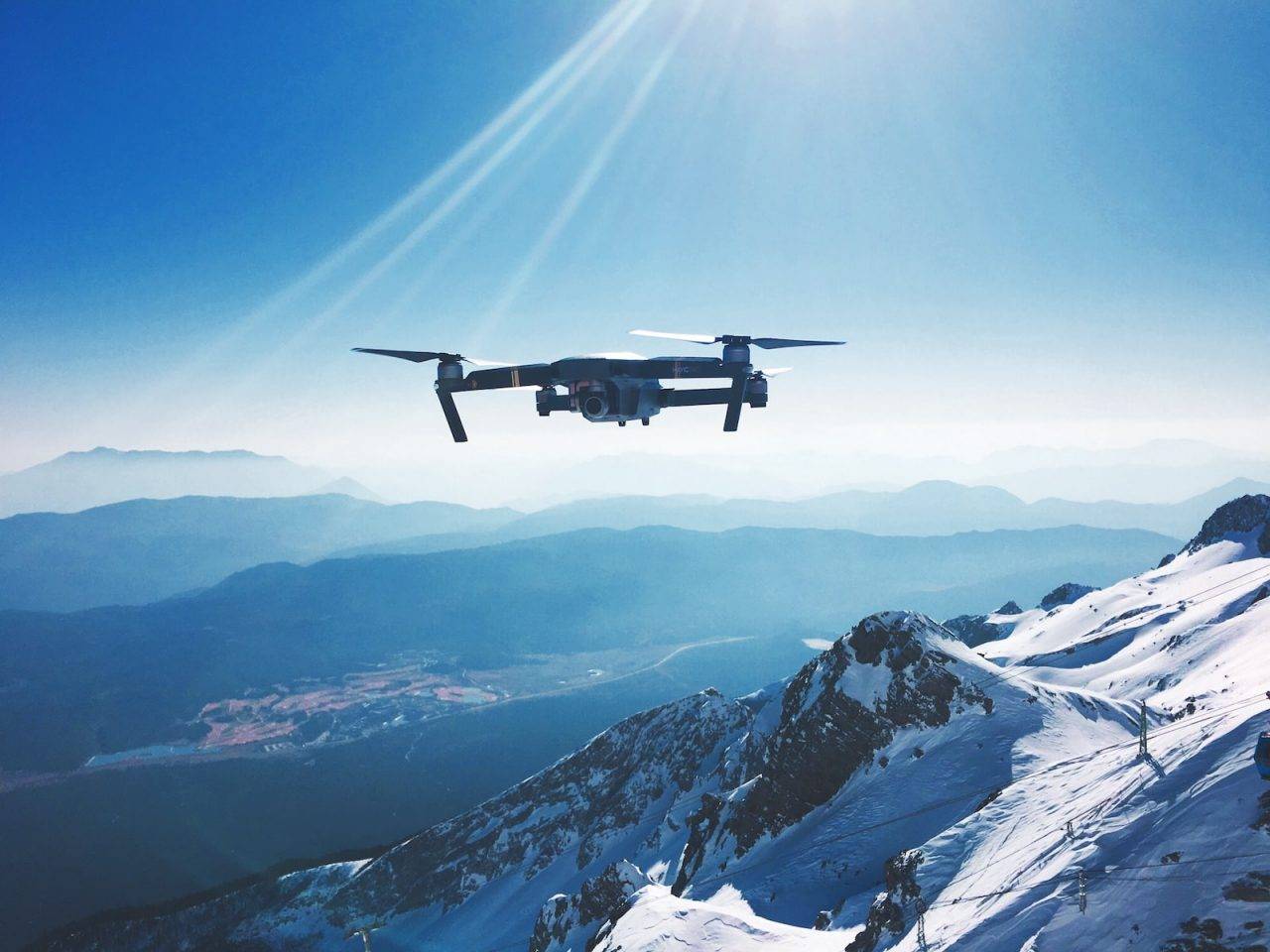 Aerial LiDAR scanning for land surveying
