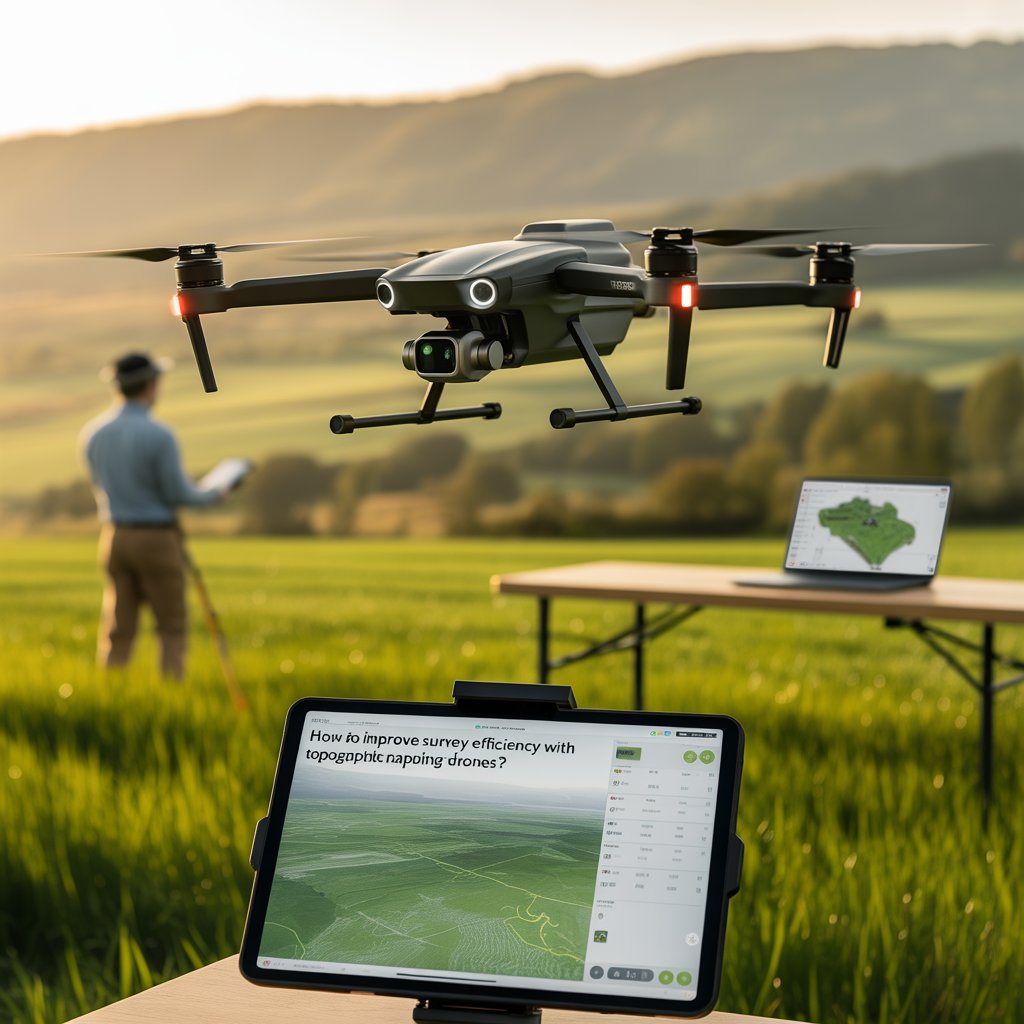 How to Improve Survey Efficiency with Topographic Mapping Drones?