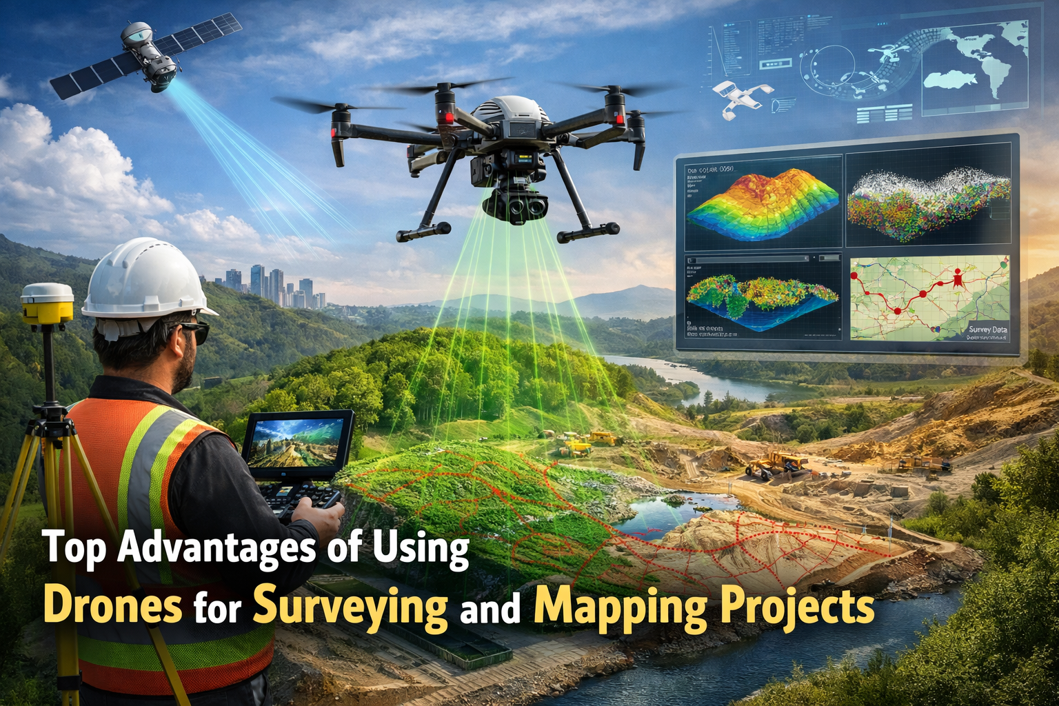 Top Advantages of Using Drones for Surveying and Mapping Projects?